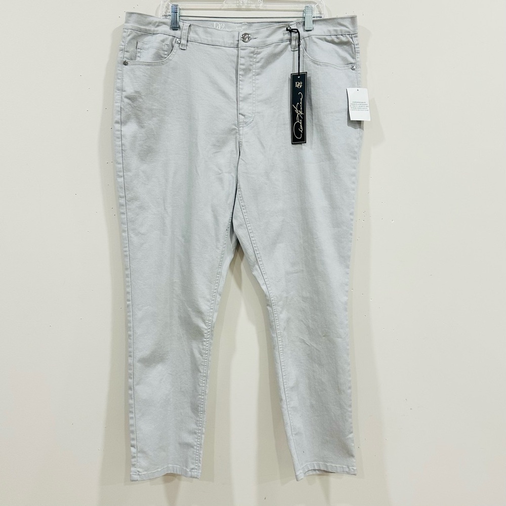 DG2 Diane Gilman Grey Women's‎  Pants Skinny  Size 18W NWT